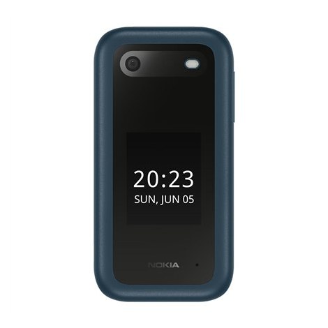 Nokia | 2660 Flip | Blue | 2.8 "" | TFT LCD | 240 x 320 | Unisoc | 0.128 GB | Dual SIM | Nano-SIM | Yes | Main camera 0.3 MP | S - 2